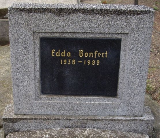 Bonfert Edda 1938-1988 Grabstein